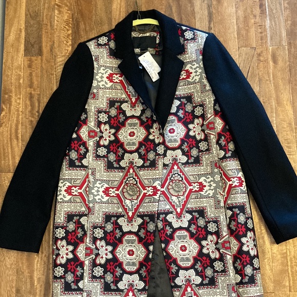 NWT NEVER WORN! Very rare J. Crew Collection Wool/Silk Tapestry Top Coat Size 10 - Picture 12 of 13